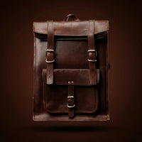 ROLLING BACKPACK 13X18 BROWN