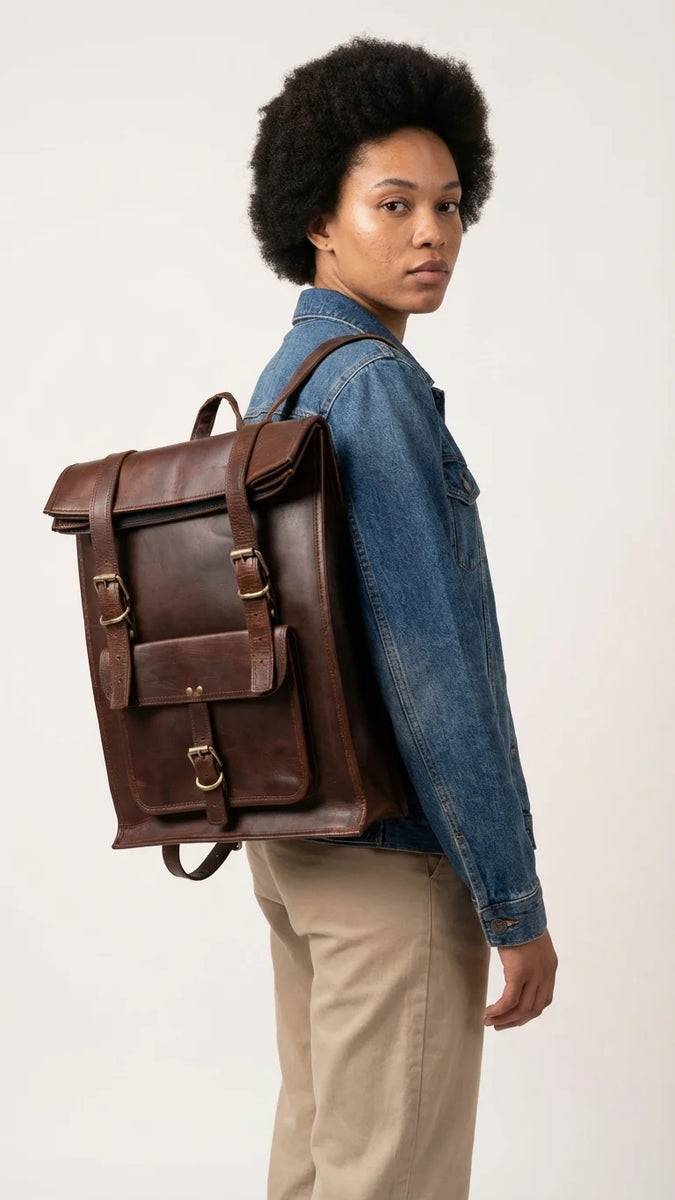 ROLLING BACKPACK 2 – 13×18 BROWN (2)