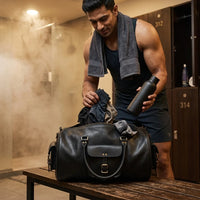 DUFFLE BAG ROUND- 21 INCH BLACK