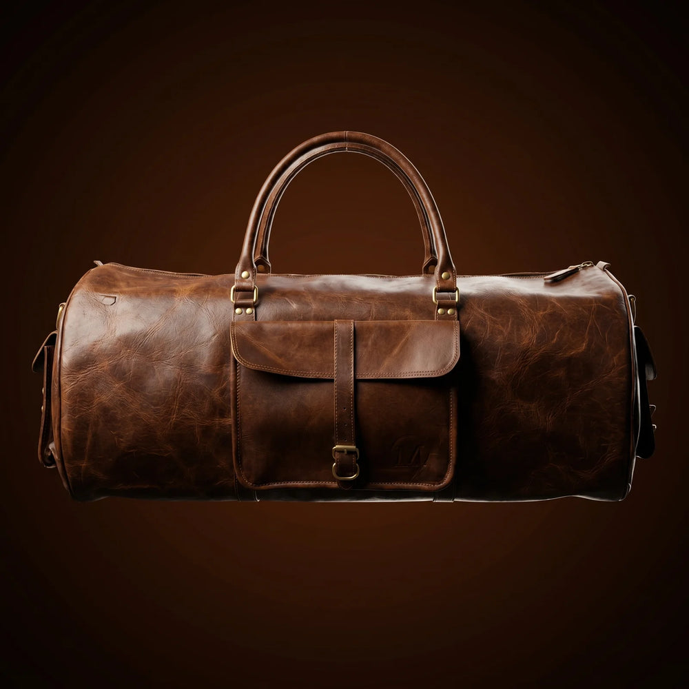 MAD LEATHER Voyager Leather Duffle Bag