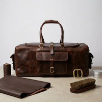 DUFFLE BAG SQUARE – 24 INCH BROWN (1)