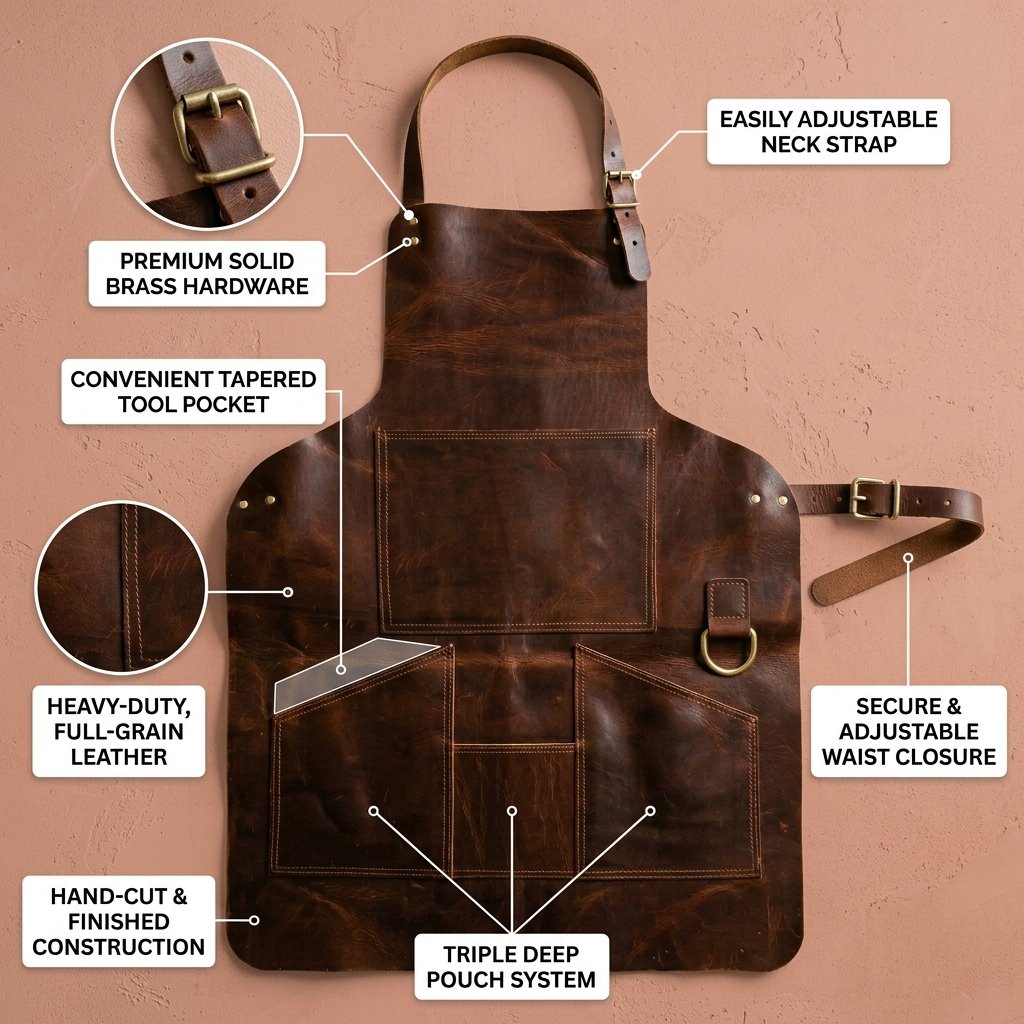 MAD LEATHER Forgecraft Artisan Apron