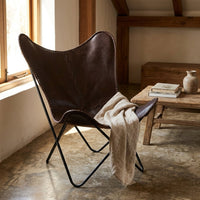 MAD LEATHER Saddlewing Folding Butterfly Chair