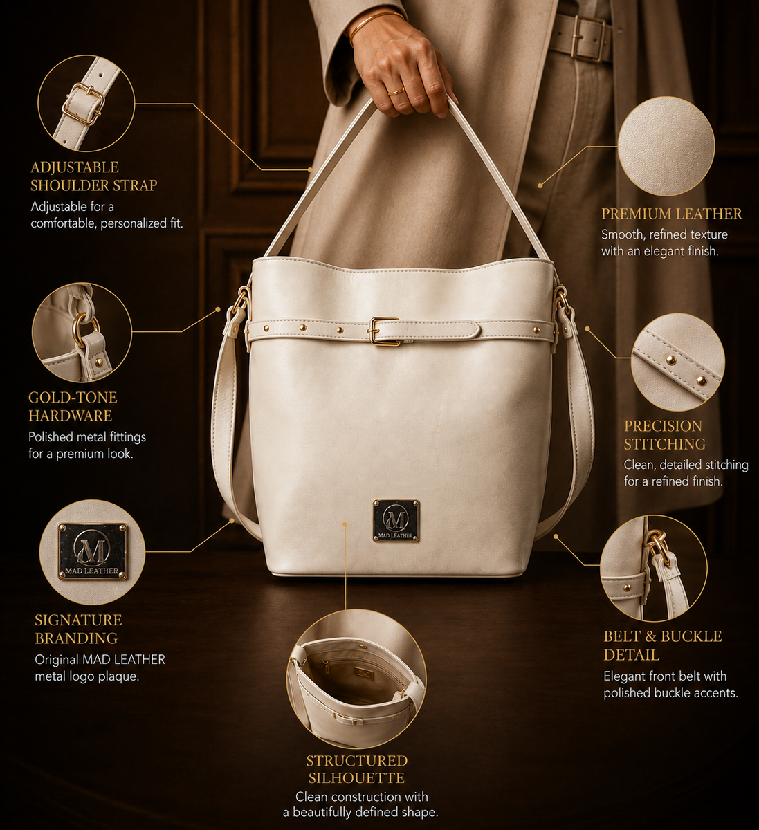 MAD LEATHER Elara Handbag
