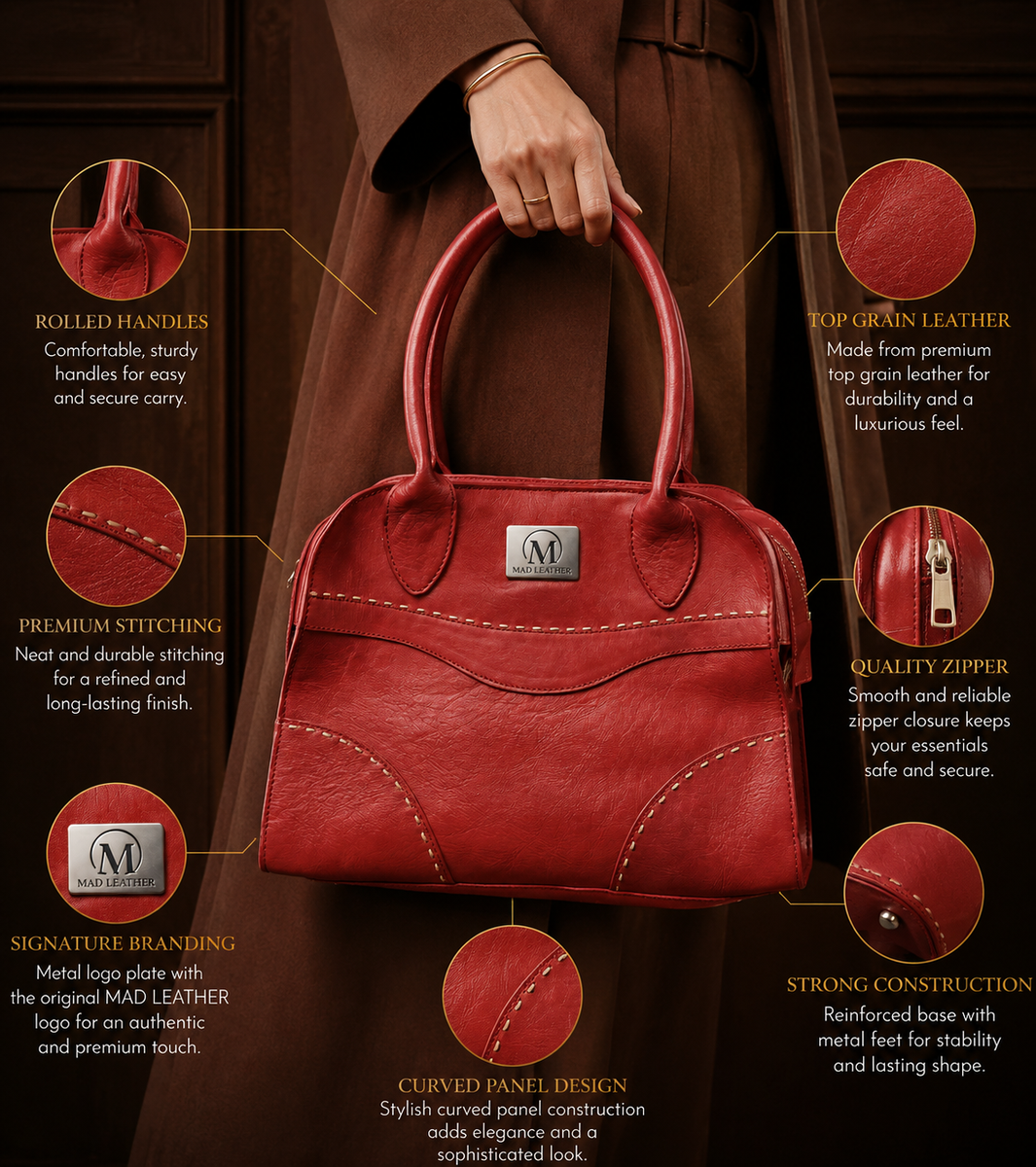 MAD LEATHER Amara Handbag
