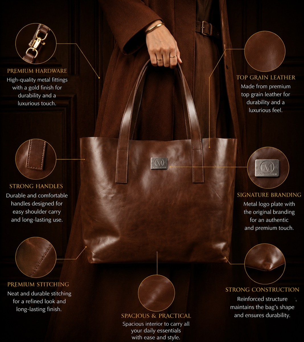MAD LEATHER Sienna Tote Bag