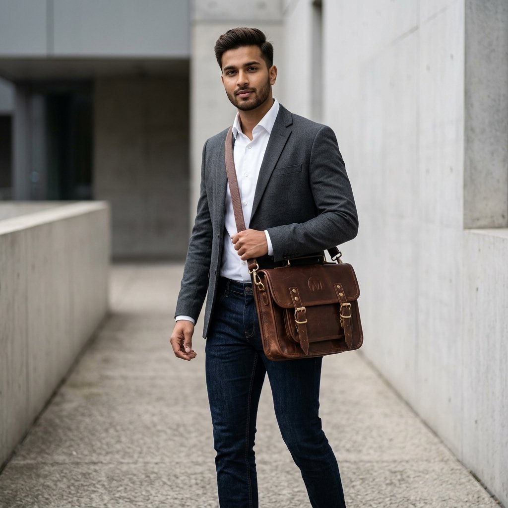 MAD LEATHER Atlas Crossbody Messenger