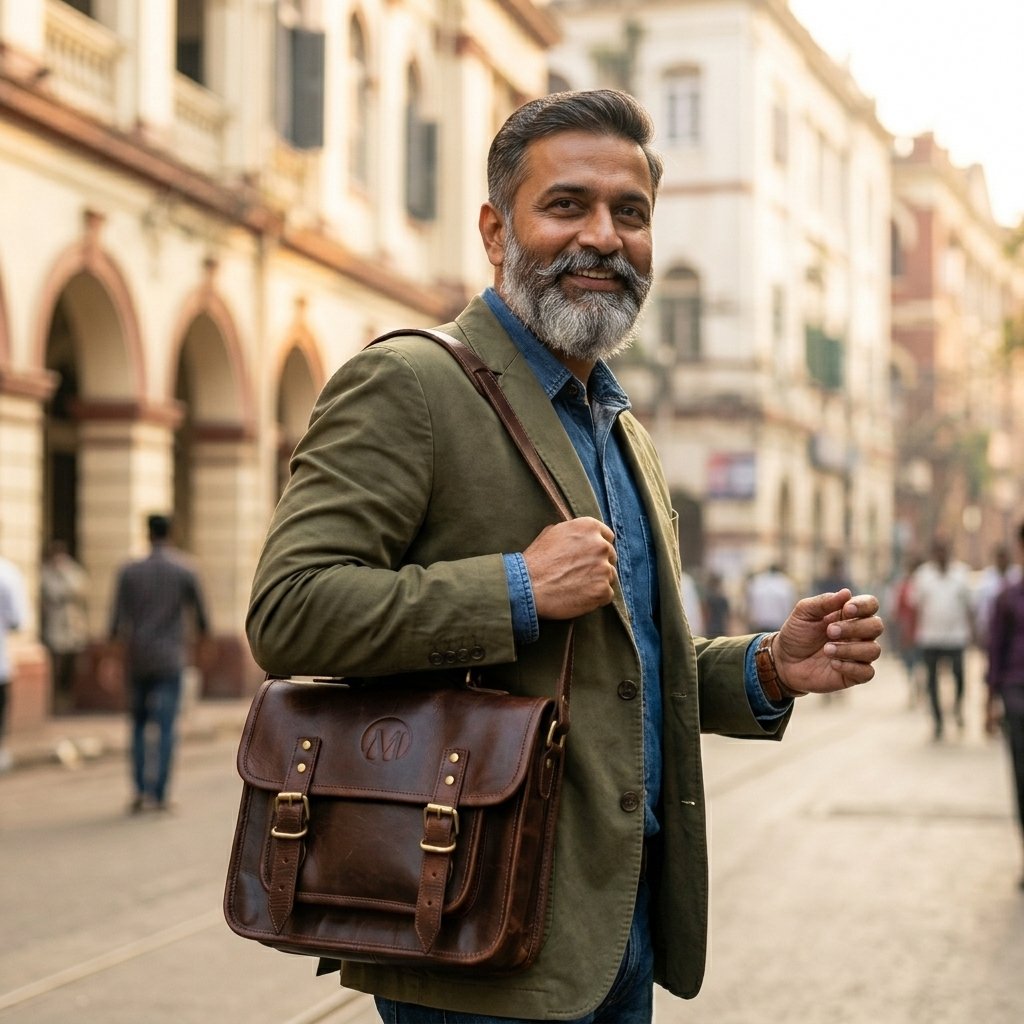 MAD LEATHER Atlas Crossbody Messenger