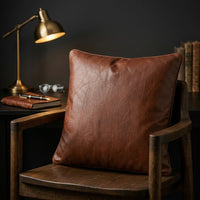 Mad Leather Brown Cushion  Cover