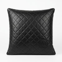 MAD LEATHER Noir Quilt Cushion Cover