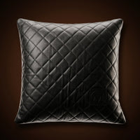 MAD LEATHER Noir Quilt Cushion Cover