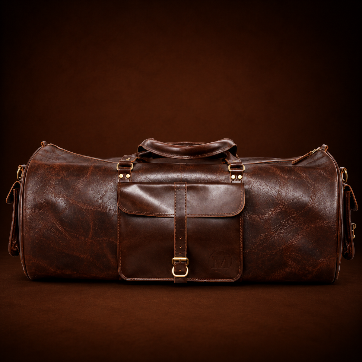 MAD LEATHER Voyager Leather Duffle Bag